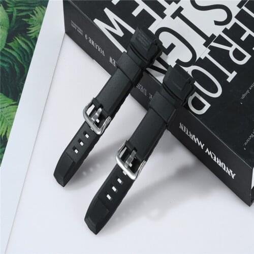 Black Sport Fashion Resin Quick Release Watch Bands For PRG-260