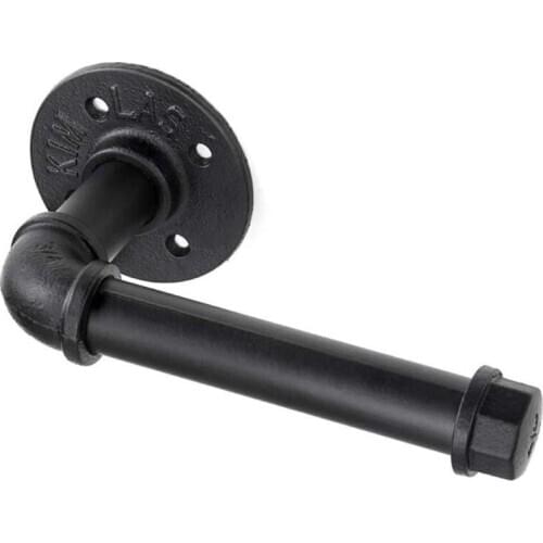 Rustic Industrial Pipe Toilet Paper Holder Heavy Duty Industrial Pipe Style Toilet Paper Holder Vintage Wall Mounted Kit