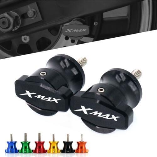 For YAMAHA XMAX X-MAX 125 250 300 400 XMAX300 2017-2019 Motorcycle CNC Frame Stands M6 Screws sliders Swingarm Spools Slider 6MM