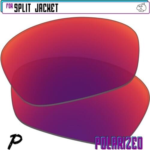 EZReplace Polarized Replacement Lenses for - Oakley Split Jacket Sunglasses - Midnight P