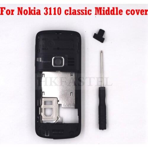 HKFASTEL New Housing For Nokia 3110c 3110 Classic 3109c 3109 Mobile Phone Middle cover No keypad