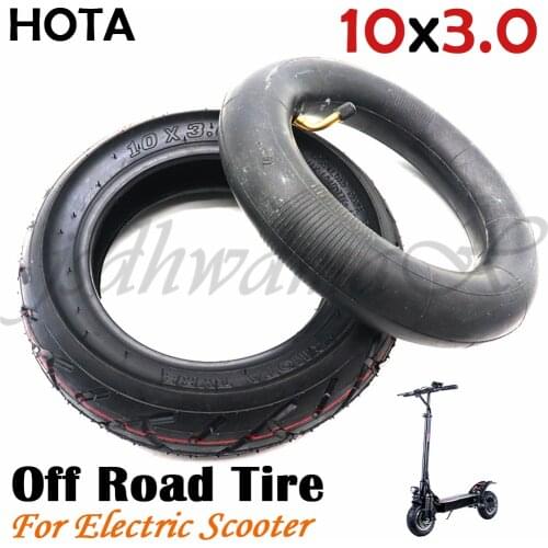 HOTA 80/65-6 Inner Outer Tyre for Electric Scooter E-Bike 10x3.0-6 Thicken Widen Hard Wear-resistant Road Tires Inner Tubes