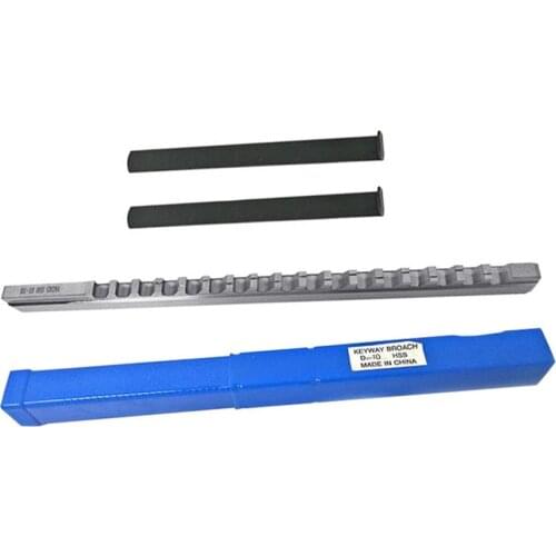 HSS Keyway Broach 10mm D Push-Type Metric Size For CNC Machine Tool