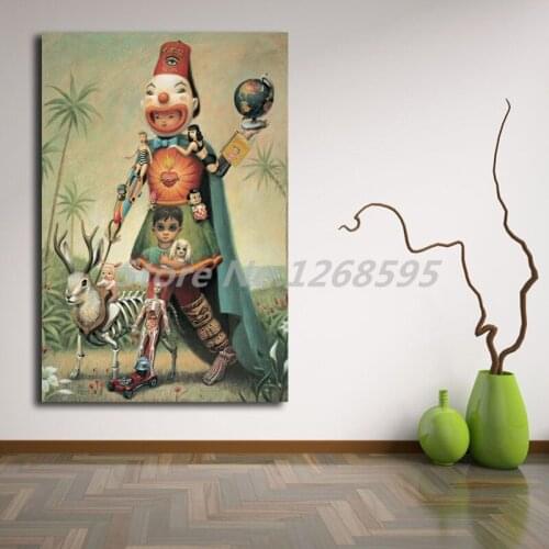Swap Meet Man By Mark Ryden Canvas Painting Print Salon Pictures Bedroom Home Decor Modern Wall Art Oil Painting Poster Artwork