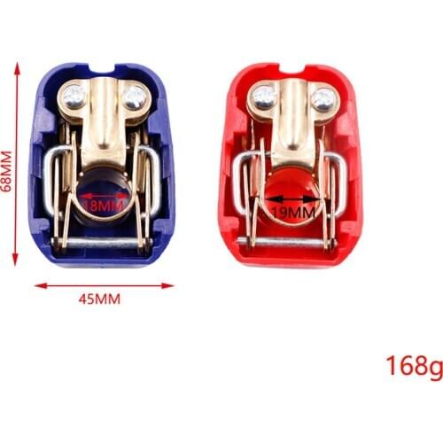 Car Battery Terminals for Car Caravan Boat Moto A Pair Positive & Negative Electrode Quick Release Lift Off Connector Clamps
