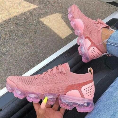 2021 New Sneakers Women Casual Shoes Mesh Air-Cushion Flat Anti-Slip Women Sneaker Outdoor Trainer Female Sport Running Shoes