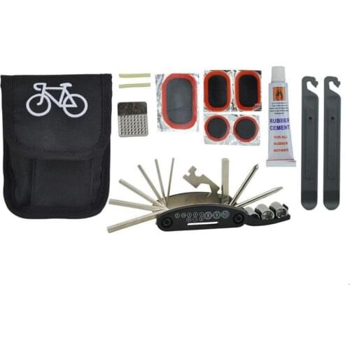 Multifunctional Bicycle Repair Tools MTB Tire Repair Set Tire Puncture Repair Patch Pry Bar Rubber Screwdriver Combination Kits