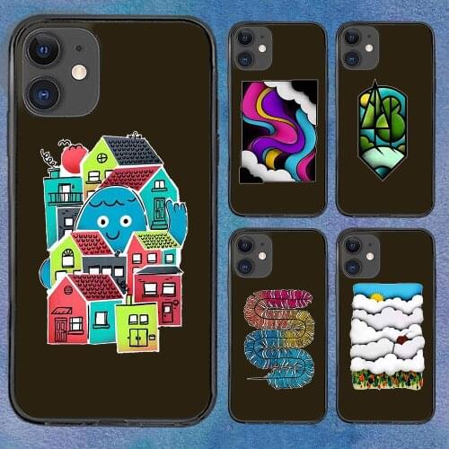 Fashion Gorgeous Cartoon Phone Case For iphone 12 11 6 Mini Pro XS Max X XR 7 8 Plus Soft TPU Cover 12Pro 11Pro 12Mini