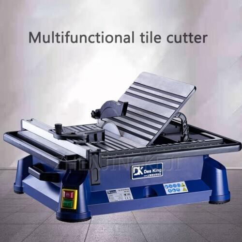 Desktop Electric Tile Cutter Equipment 220V/1000W Home Small Multifunction Stone Wood Brick Jade 45° Cutting Chamfering Machine