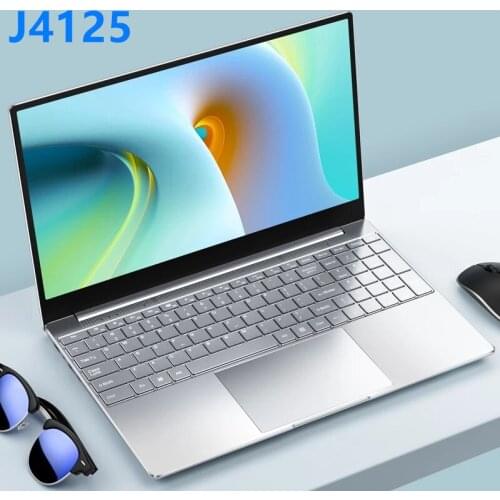 2021 New Intel Celeron J4125 Laptop 15.6 inch Windows 10 Pro 1920*1080 8GB RAM 128GB/256GB/512GB/1TB SSD HDMI Notebook