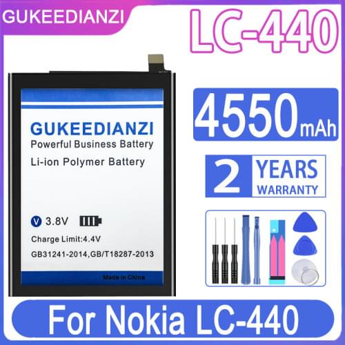 GUKEEDIANZI Replacement Battery 4550mAh For Nokia LC-440