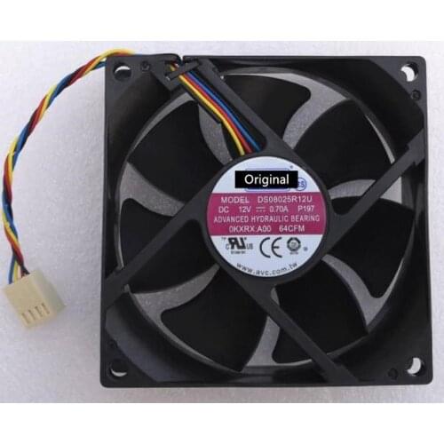 Original 100% working DS08025R12U 8025 8CM 0.70A 64cfm PWM Cpu Cooler 80*80*25mm