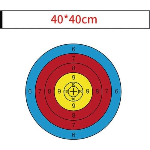 2Pcs 40*40cm half ring/full ring target paper thickened coated paper competitive recurve bow archery target paper