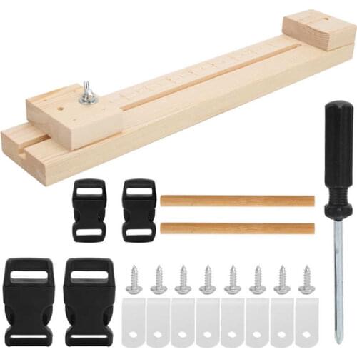 Paracord Bracelet Weaving Jig Kit Wooden Wristband Necklace Maker DIY Craft Fixing Tool Necklace Weaving Jig