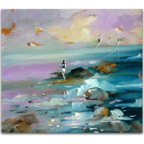 Hand painted oil painting Home decoration painting high quality landscape painting art DM-15052818