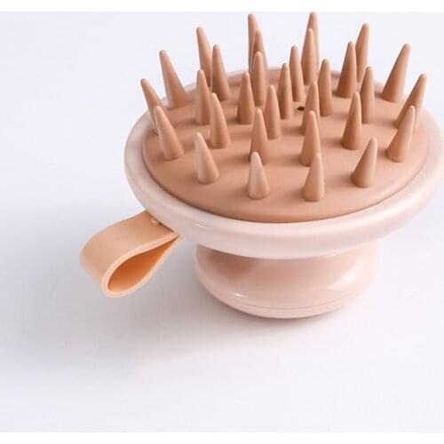 Silicone Shampoo Massager Brush Silicone Head Body Scalp Massage Brush Hair Washing Comb Shower Brush Bath SPA Massage Brush