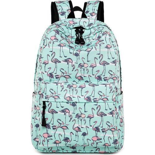 Baby Nappy Bag Mummy Maternity Travel Backpack Lovely Flamingo Cartoon Printing Infant Nursing Waterproof Diaper Bags MBG0055