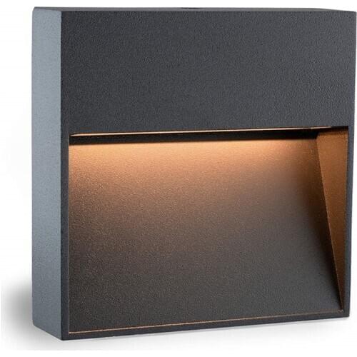 LED Stair Light Step Lights Surface Mount Corner Light Footlight Indoor Outdoor Waterproof Staircase Step Lamp AC85-265V FR56