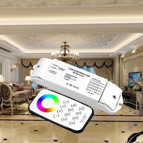 T6+R4M T7+R4M T8+R4M LED Multi-Zone Dimmer CCT Controller RGBW Controller Max 5x4A RF wireless remote for LED Strip Light