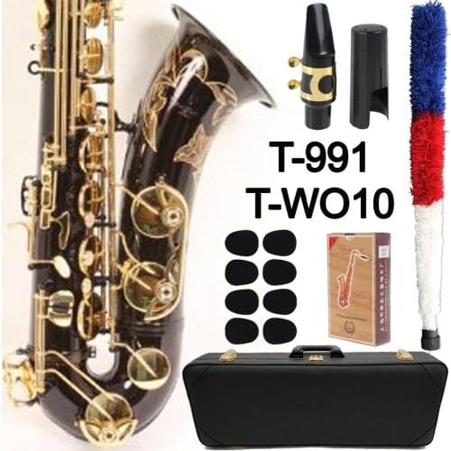 MFC Tenor Saxophone T-991 T-WO10 Black Lacquer Sax Tenor Mouthpiece Ligature Reeds Neck Musical Instrument Accessories