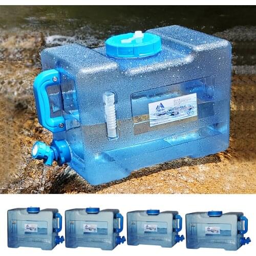 Outdoor Water Bucket Container Portable Driving Water Tank Container 6L/8L/13L/18L With Faucet For Camping Picnic Hiking