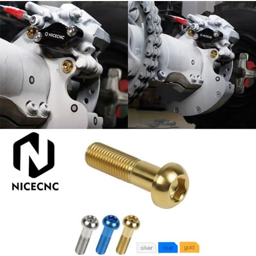 For Yamaha YFM700 M10x1.25mmx25mm Titanium Brake Caliper Mounting Bolt Screws For Yamaha YFM 700 R 2020 YFM 700 Raptor 2013-2019