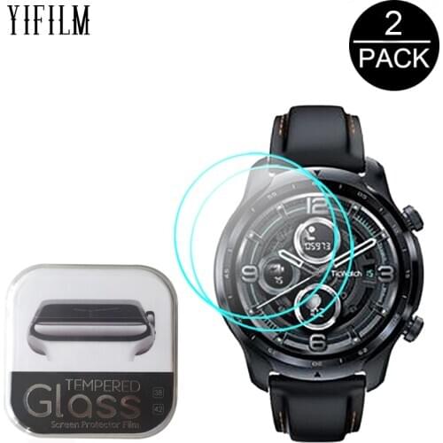 2PCS 9H Tempered Glass For TicWatch Pro 3 Smart Watch Screen Protector Film For TicWatch Pro3 2.5D HD Clear Anti-Scratch Glass