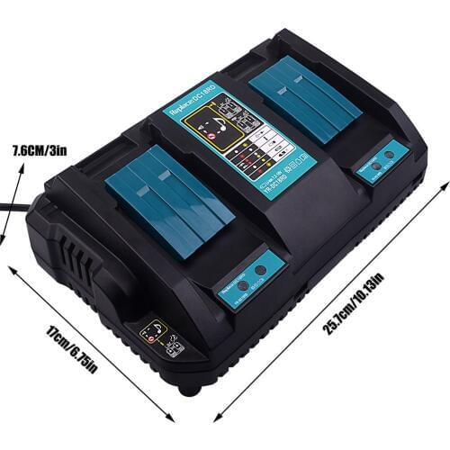 For Makita DC18RD battery charger double charger with USB interface for makita 14.4V-18V with Music USB for Phone Charging