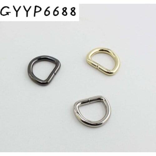 10pcs 100pcs 4.0mm 19*15mm Opened ring,alloy metal d-ring round Strapping Bags Accessories Belt Connector