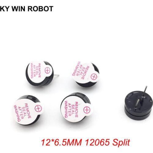 10PCS New Ultra-thin 3V Active Buzzer Alarm AC SOT 12MM*6.5MM 12065 Pitch 7.6mm MINI Active Piezo Buzzers Fit For Arduino Diy