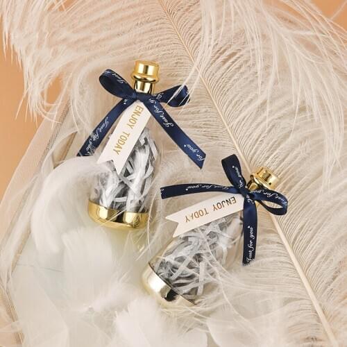 10ocs/lot creative European style transparent practical wedding candy box Girl Boy Baby Shower party Favors chocolate box