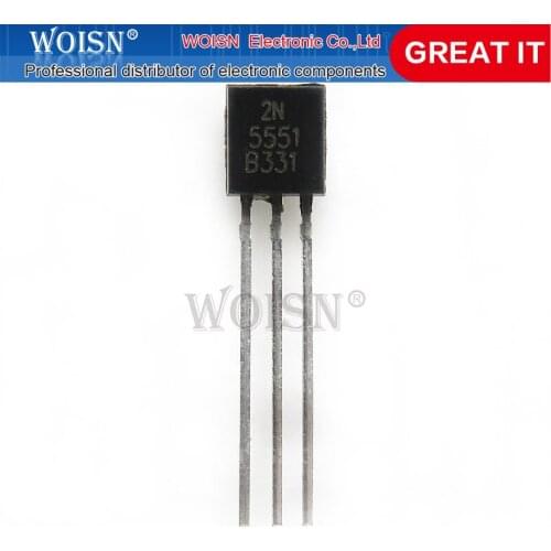 100PCS 2N5551 2N5551 TO-92 TO92 0.6A 160V NPN Original and Transistor new original In Stock