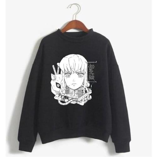 2021 Hot Japanese Anime Demon Slayer Hoodies Casual Printing Cool Hooded Sweatshirt Men Women Unisex Top 90s