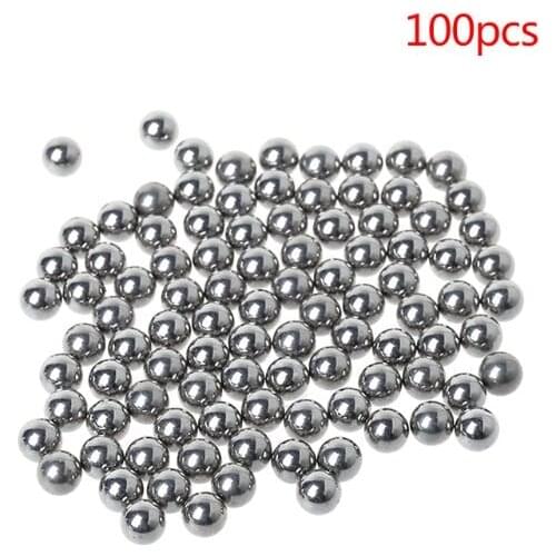 2021 New 1 Bag Slingshot Steel Bead 4mm Beads Professional Catapult Outdoor Hunting Shooting Powerful 100pcs Supplies Drop Ship