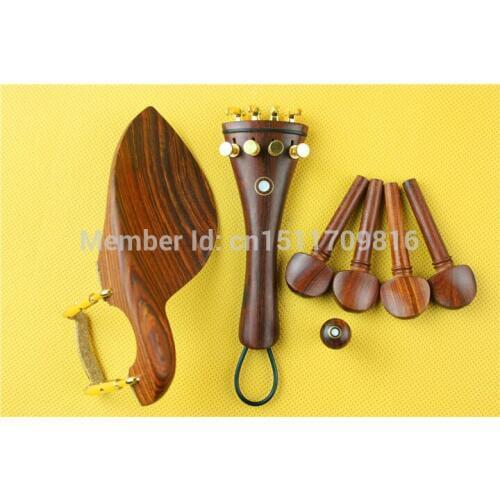 4/4 violin part redwood accessories, pegs tailpiece chinrest endpin very beautiful