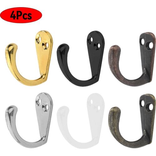 5PCS/10PCS Clothes hook single hook antique hook alloy hook cabinet hook decorative hook green bronze hook