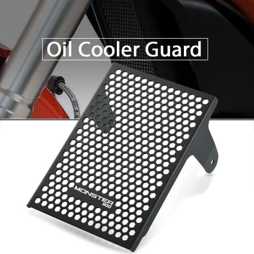 Motorcycle Accessories Oil Cooler Guard For Ducati Monster 796 2010-2016 Monster 1100 S 1100 EVO Oil 2009-2015 2010 2011 2012 13