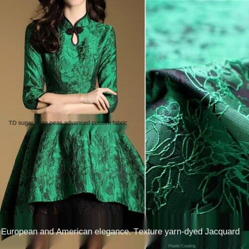 Elegant two-color jacquard dress, tutu skirt, windbreaker, fashion fabric, sewing fabric factory shop is not out of stock