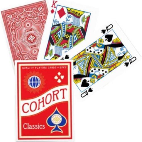 Ellusionist Red Cohort Marked Playing Cards Casino Poker USPCC Deck Magic Card Games Magic Tricks Props for Magician
