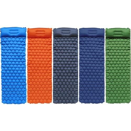 Ergonomics Inflatable Mattress Durable Portable Camping Mats Comfortable Inflatable Sleeping Pad Soft Ultralight