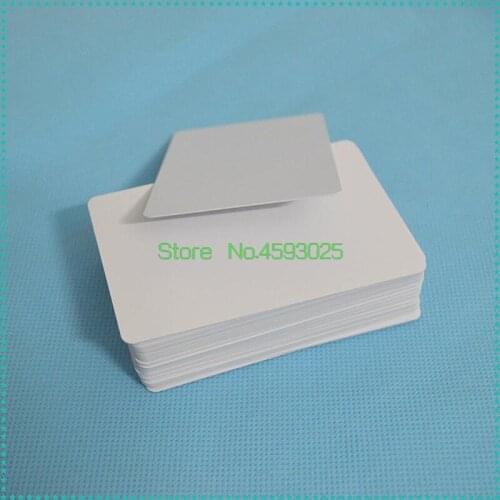 86 x 54 x 0.44 Glossy Inkjet Printable PVC ID Card for Epson T50 R230 270 290 For Canon 7120 7180 7280 Printer White Blank Card