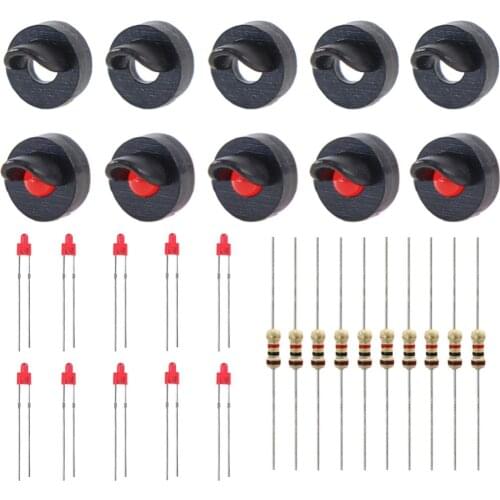 JTD11 10 sets Target Faces With LEDs for Railway Signal N or Z Scale 1-head Block Signal Traffic Light