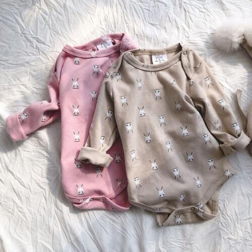 Newborn Baby Girls and Boys Cute Cartoon Pattern Triangle Cotton Romper With Hat