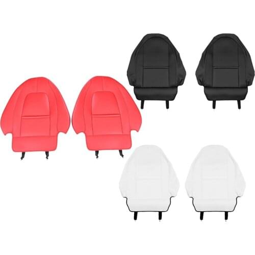 For Tesla Model 3 / Y Leather Car Seat Back Anti-Kick Pad Anti-Dirty Seat Cushion Protector Accessories