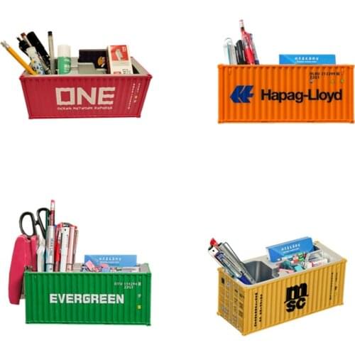 DIY Creative shipping model container office supplies, pen box + storage box. Various styles can be customized