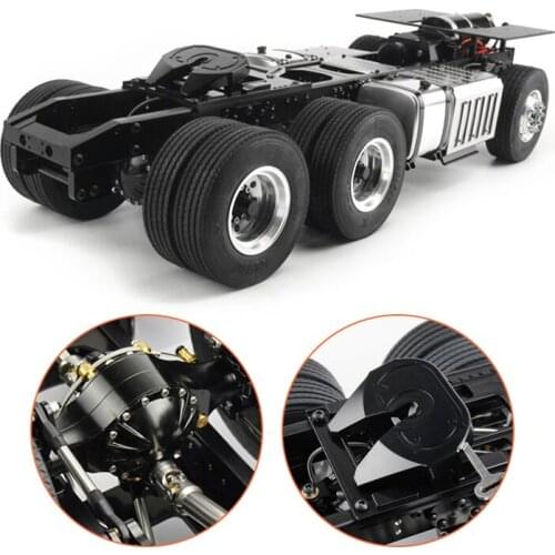 LESU 1/14 Bz 6*6 Metal Chassis Highline 1851 3363 RC Model Truck 540 Motor DIY TH15104-SMT5