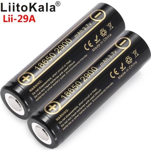 Liitokala Lii-29A 18650 3000mAh battery 18650 2900mah 3.6V discharge 20A, VP dedicated batteries High power battery