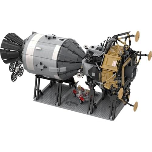 Star Series Apollo 11 Set Saturn V Apollo Spacecraft Building Blocks Children Toys for Children Compatible with 26457 Model Toy