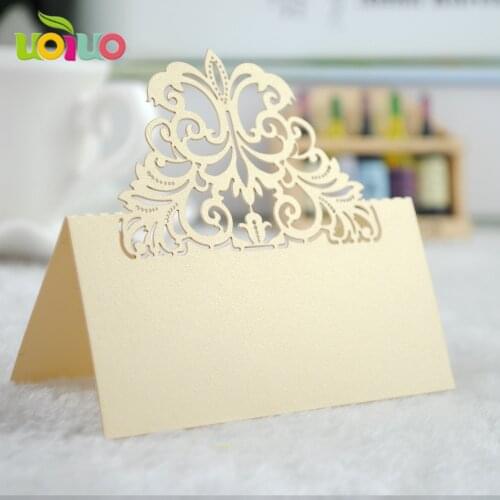 2018 new arrival laser cut seat card for wedding and party