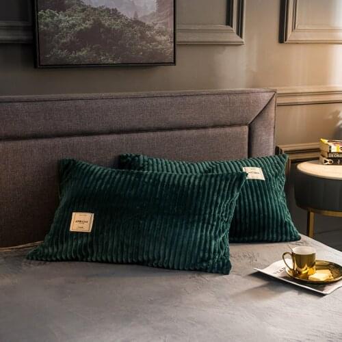 New Velvet Pillowcases On Bedding Are Warm And Comfortable Soft Pillowcases Home Decor Body Pillowcases Soft Pillowcases